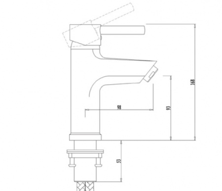 Смеситель для раковины Kaiser Merkur 26311 фото