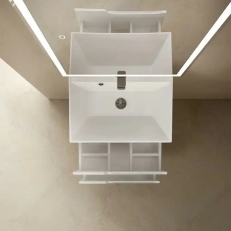 Тумба под раковину Aquame S3 AQM900360WH 60 см, белая фото