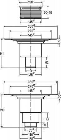 Душевой трап Viega Advantix 557201 фото