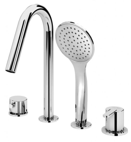 Смеситель на борт ванны Cezares Leaf LEAF-BVDM4-01 хром фото