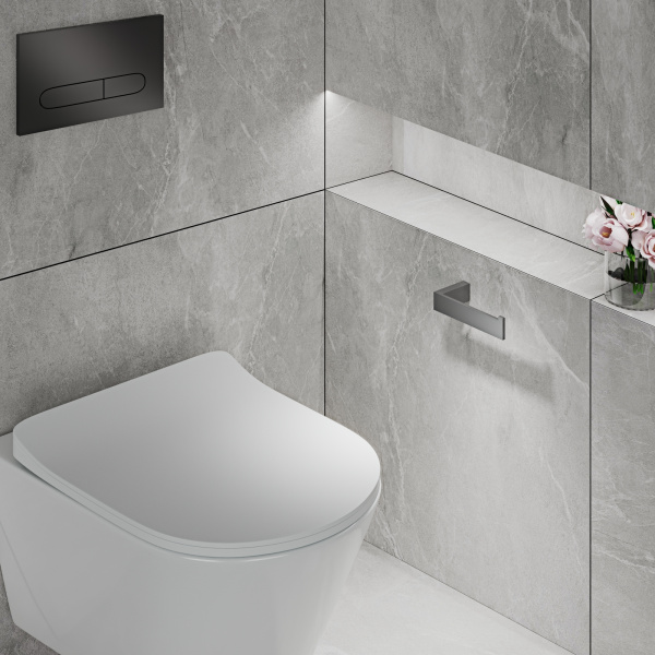 Держатель для туалетной бумаги Timo Petruma 15241/18 Черное золото фото