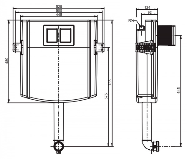 Бачок скрытого монтажа Sanit 983 N 95.720.00..0000 фото