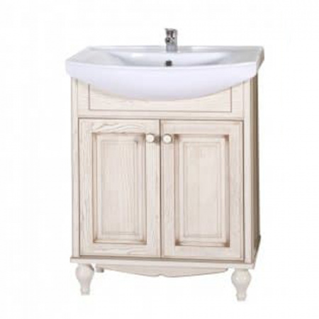 Тумба под раковину ASB-Woodline Верона-65 9076 бежевая фото