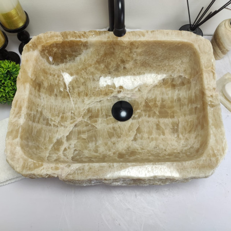 Накладная раковина из оникса Erozy Sunset EO-00737 (53*42*15см) фото