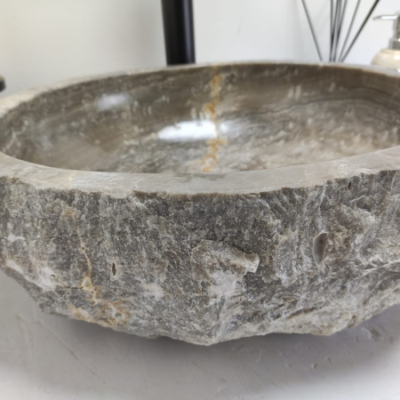 Накладная раковина из оникса Erozy Grey EO-00574 (43*41*15см) фото