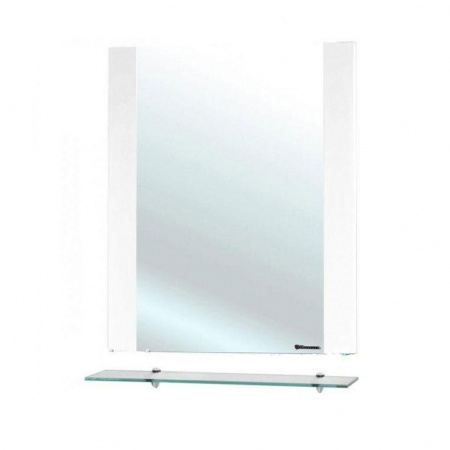 Зеркало с полочкой Bellezza Берта-60 белое фото