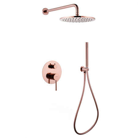 Душевая система скрытого монтажа Abber Wasser Kreis AF8118RG розовое золото фото