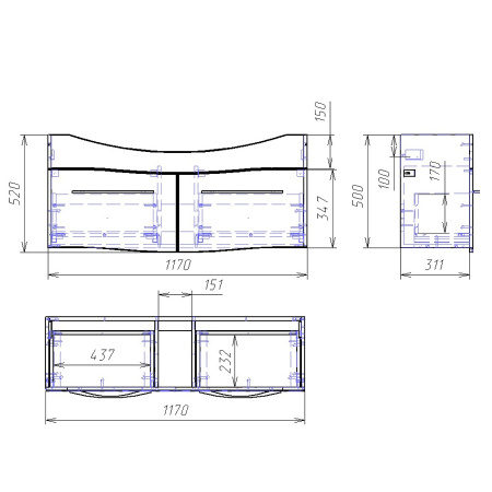 Тумба с раковиной Alvaro Banos Carino 120 8402.0700 фото