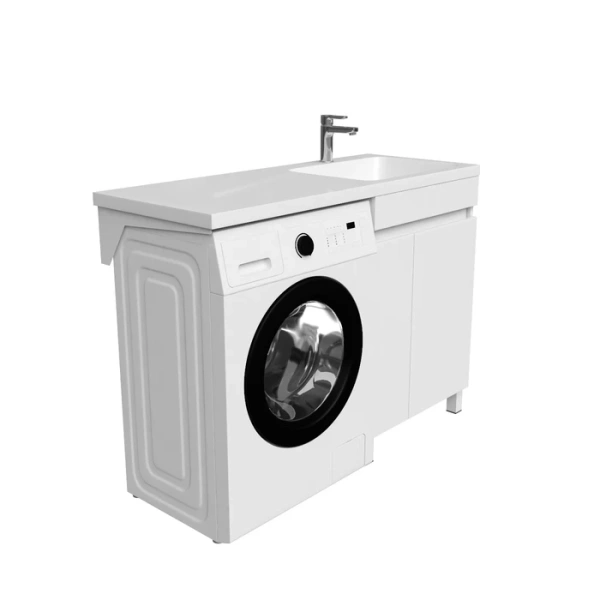 Тумба под стиральную машину с раковиной Iddis Optima Home OPH12RDi95K 120 см правая фото