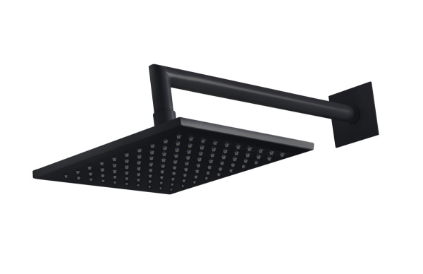 Верхний душ с кронштейном Cezares Porta PORTA-TDDQ-NOP Черный матовый фото