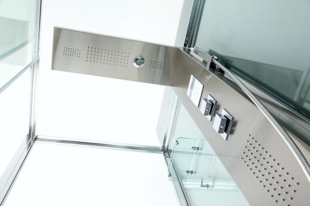 Душевая кабина с гидромассажем и паром Acquazzone Nikita 90SW 90х90х215 фото