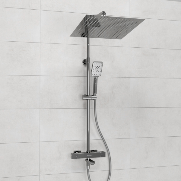 Душевая система (стойка) с термостатом WasserKRAFT Thermo A199.119.126.087.CH хромоникель фото