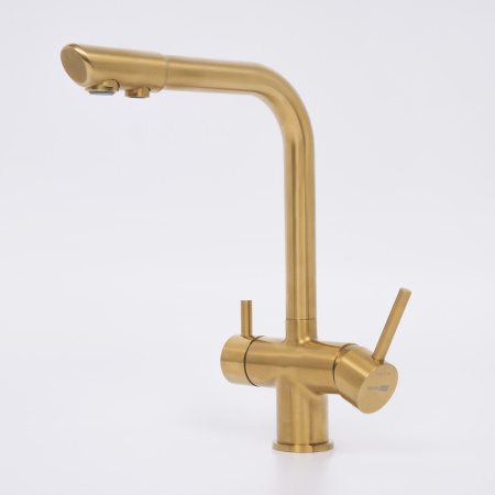 Смеситель для кухни под фильтр WasserKRAFT A8387 матовое золото фото