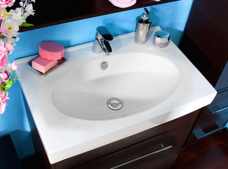 Тумба с раковиной Бриклаер Чили 70 венге фото