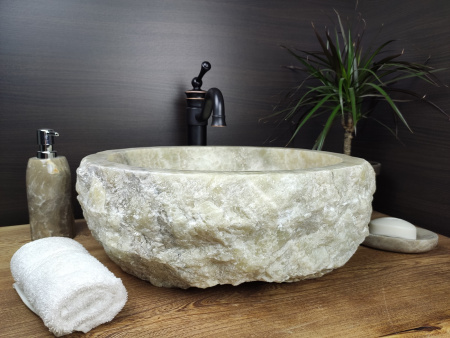 Накладная раковина из оникса Indo Erozy Мультиколор EO-00119 фото