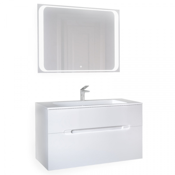 Тумба для ванны Jorno Modul Mоl.01.97/P/W 100 см фото