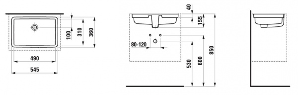 Раковина Laufen Living 8.1243.1.000.109.1 фото