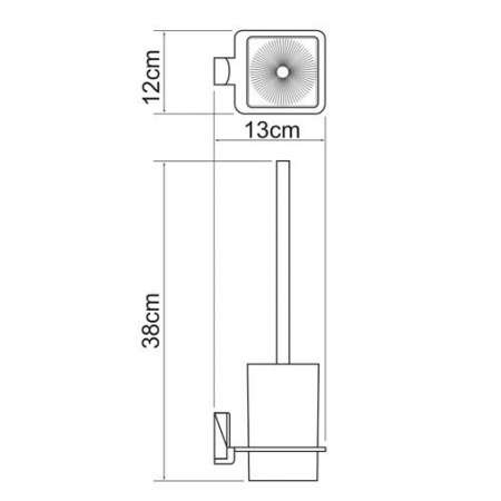 Ершик для унитаза WasserKRAFT Leine K-5027WHITE фото
