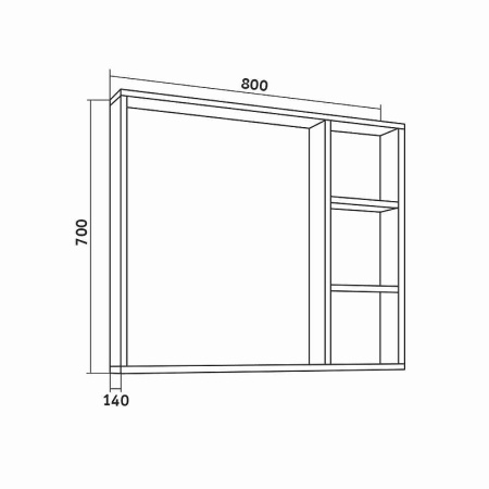 Зеркало Grossman Флай 80 208001 фото