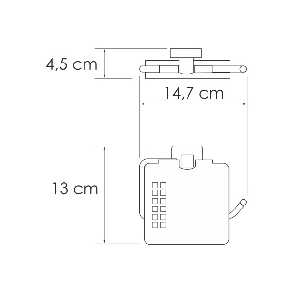 Держатель для туалетной бумаги WasserKRAFT Rhin K-8725 хром матовый фото