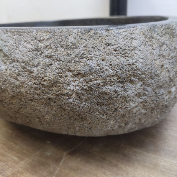 Накладная раковина из речного камня RS01148 (33*34*15) фото