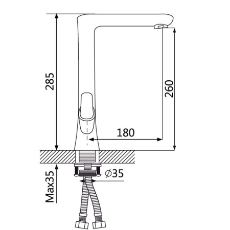 Смеситель для кухни Oute T77 T7713B фото