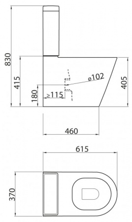 Унитаз напольный с бачком BelBagno Flay-R BB007CPR фото