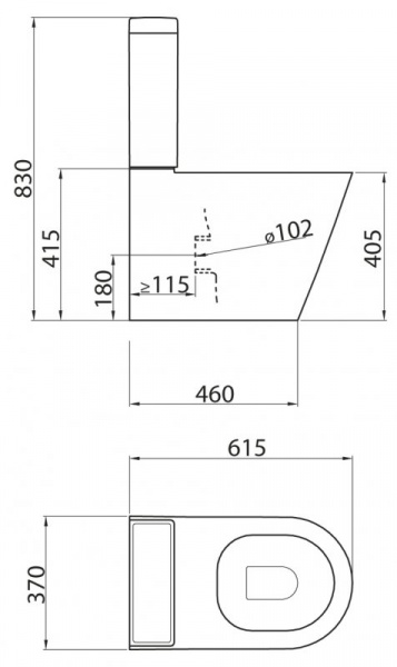 Унитаз напольный с бачком BelBagno Flay-R BB007CPR фото