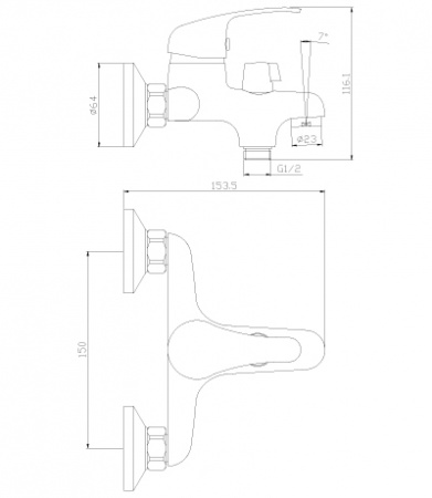 Смеситель для ванны с душем Rossinka Y Y35-30 фото