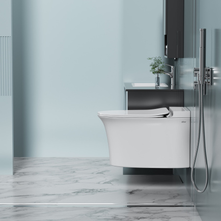 Подвесной унитаз с импульсным смывом Abber Bequem AC1124P фото