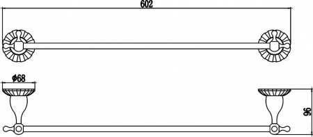 Полотенцедержатель Savol 89C S-08924C фото