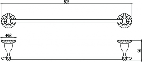 Полотенцедержатель Savol 89C S-08924C фото