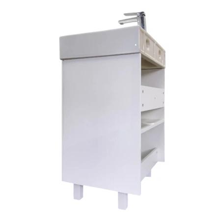 Тумба с раковиной Comfortу Асти 00-00019247CF белый глянец фото