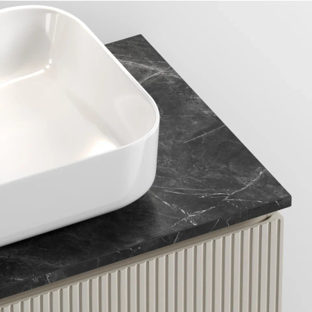 Столешница без отверстия под смеситель Sancos TT80A1 80 см, black sky фото