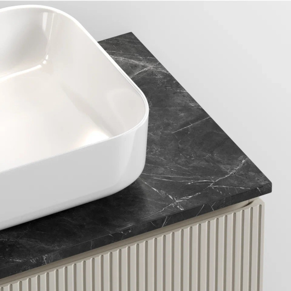 Столешница без отверстия под смеситель Sancos TT80A1 80 см, black sky фото