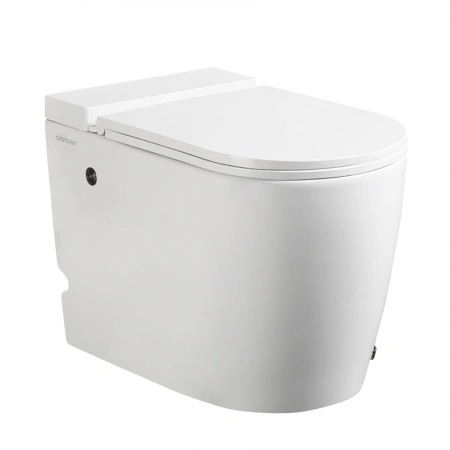 Унитаз приставной с импульсным смывом Abber Bequem AC1114P с сиденьем микролифт фото
