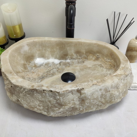 Накладная раковина из оникса Erozy BL EO-00465 (54*37*15см) фото