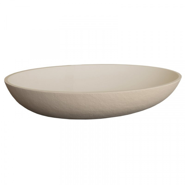 Накладная раковина Acquabella Oval LAVABO_ON-TOP_OVAL_SLATE_CREMA 58х38 фото