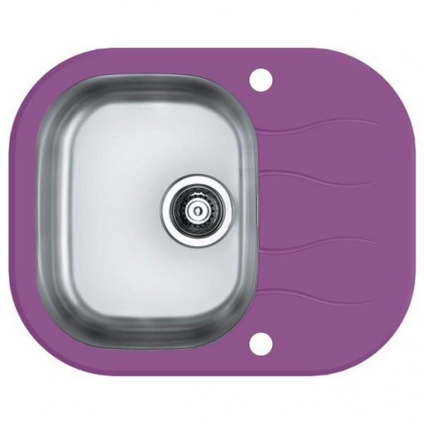 Мойка для кухни Alveus Wave 10, (фиолетовое стекло) фото