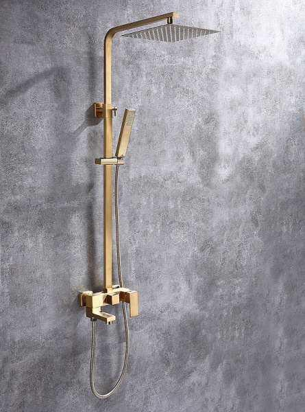Душевая система Abber Daheim AF8216G Золото матовое фото