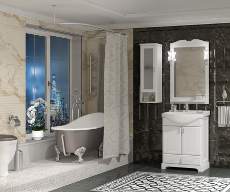 Зеркало Opadiris Клио 65 00-00000213 белое матовое фото