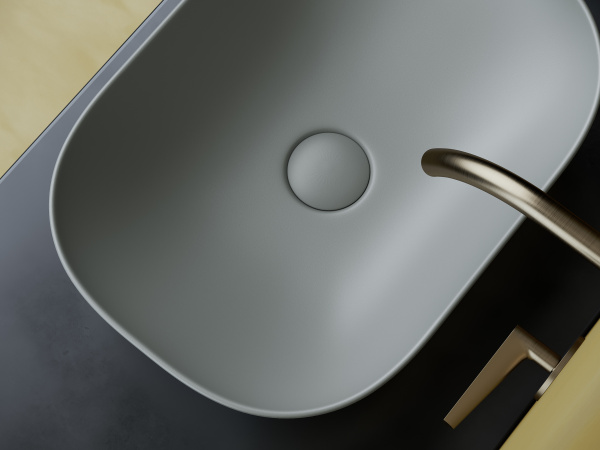 Накладная раковина Ceramica Nova Element CN6009MH 45x32 антрацит матовый фото