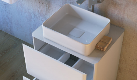 Тумба под раковину Raval Pure 65 Pur.01.65/N/W фото