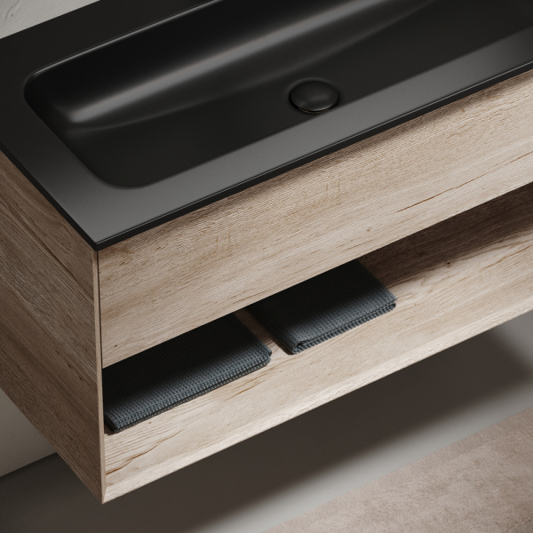 Тумба под раковину Sancos Marmi 1.0 MR1.0100EG дуб галифакс натуральный фото