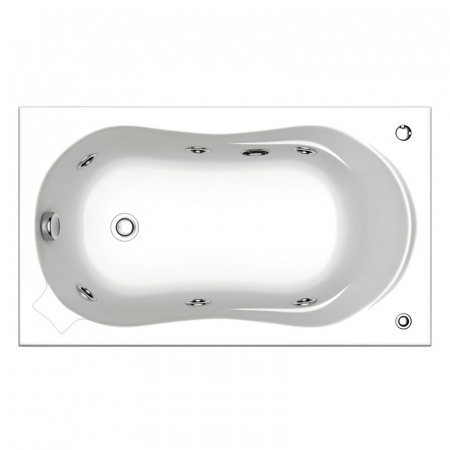 Ванна акриловая с гидромассажем Bas Кэмерон 120х70 фото