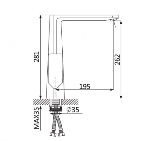 Смеситель для кухни Oute T15 T1913B фото