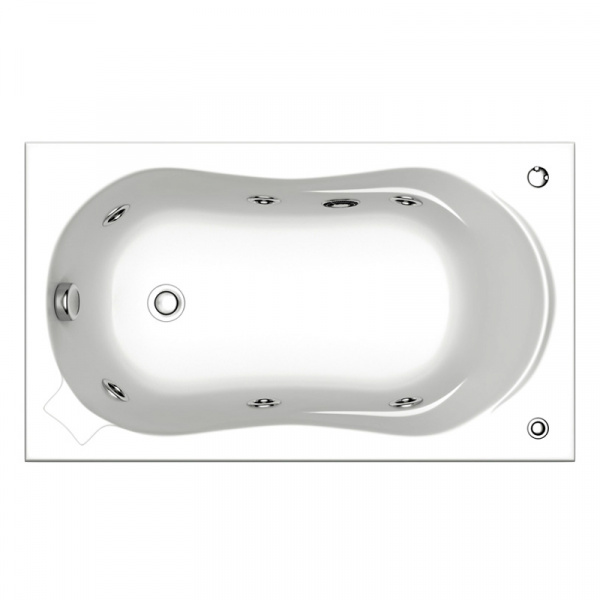 Ванна акриловая с гидромассажем Bas Кэмерон 120х70 фото