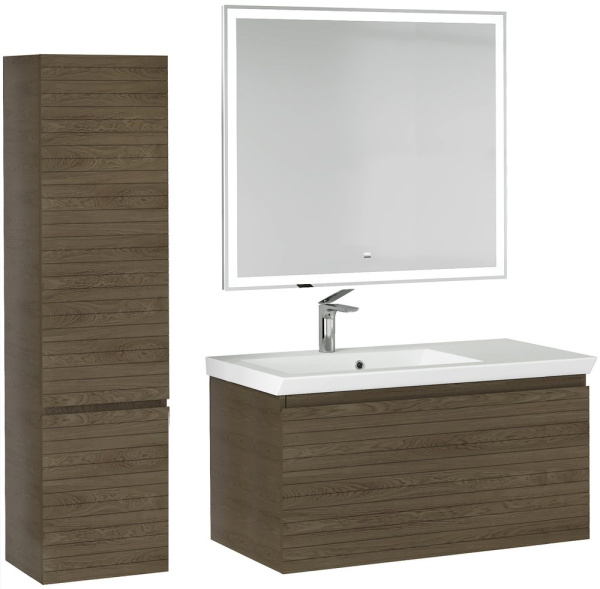 Зеркало с подсветкой Raval Prima 100 Prim.02.100/W/RL 100x80 фото