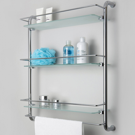 Тройная стеклянная полка WasserKRAFT K-2033 фото