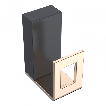 Крючок для ванной одинарный Boheme Q 10946-G-B черный/золото фото